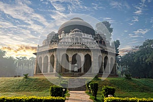 Muhammad Shah SayyidÃ¢â¬â¢s Tomb at early morning in Lodi Garden Monuments photo
